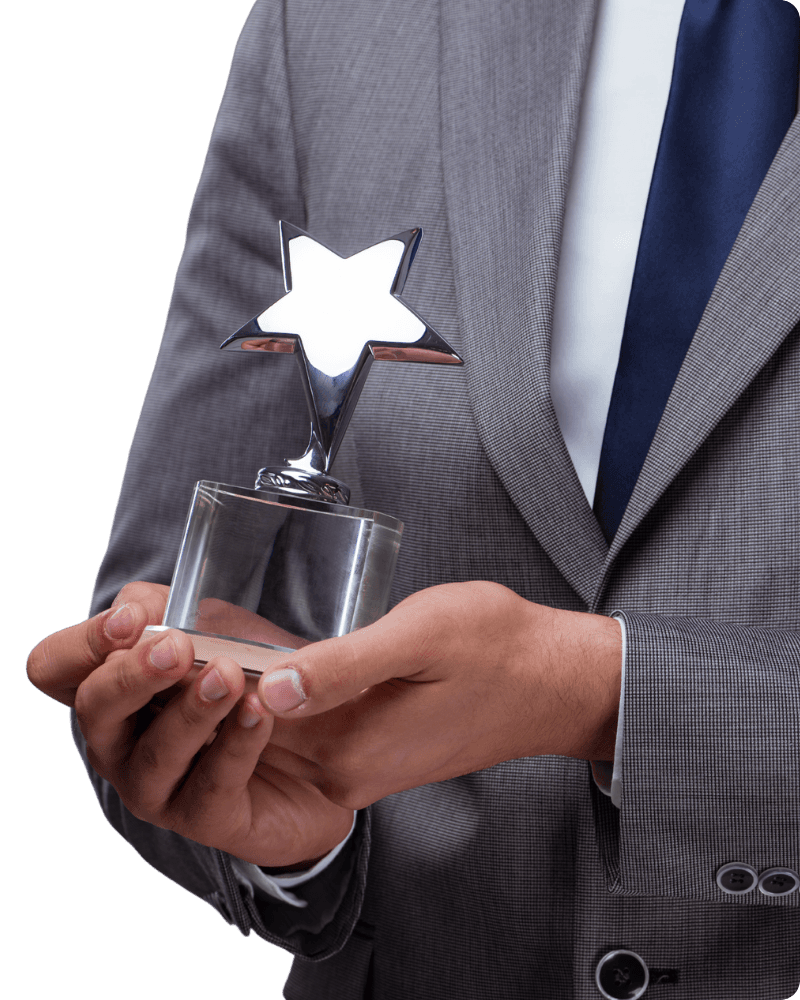 Crystal star trophy — Best ESG & Building-Performance SaaS Platform