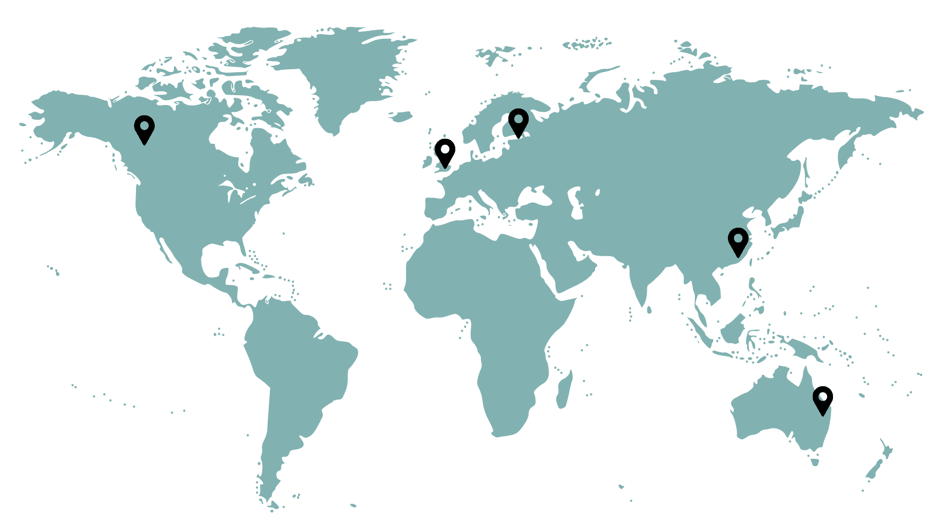 World map showing Vision Zero Connect's global reach